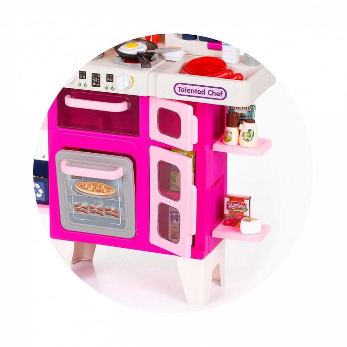 Голяма Детска кухня с пара и течаща вода 99см висока