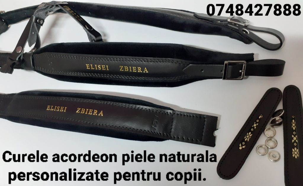 Curele acordeon piele pentru copii