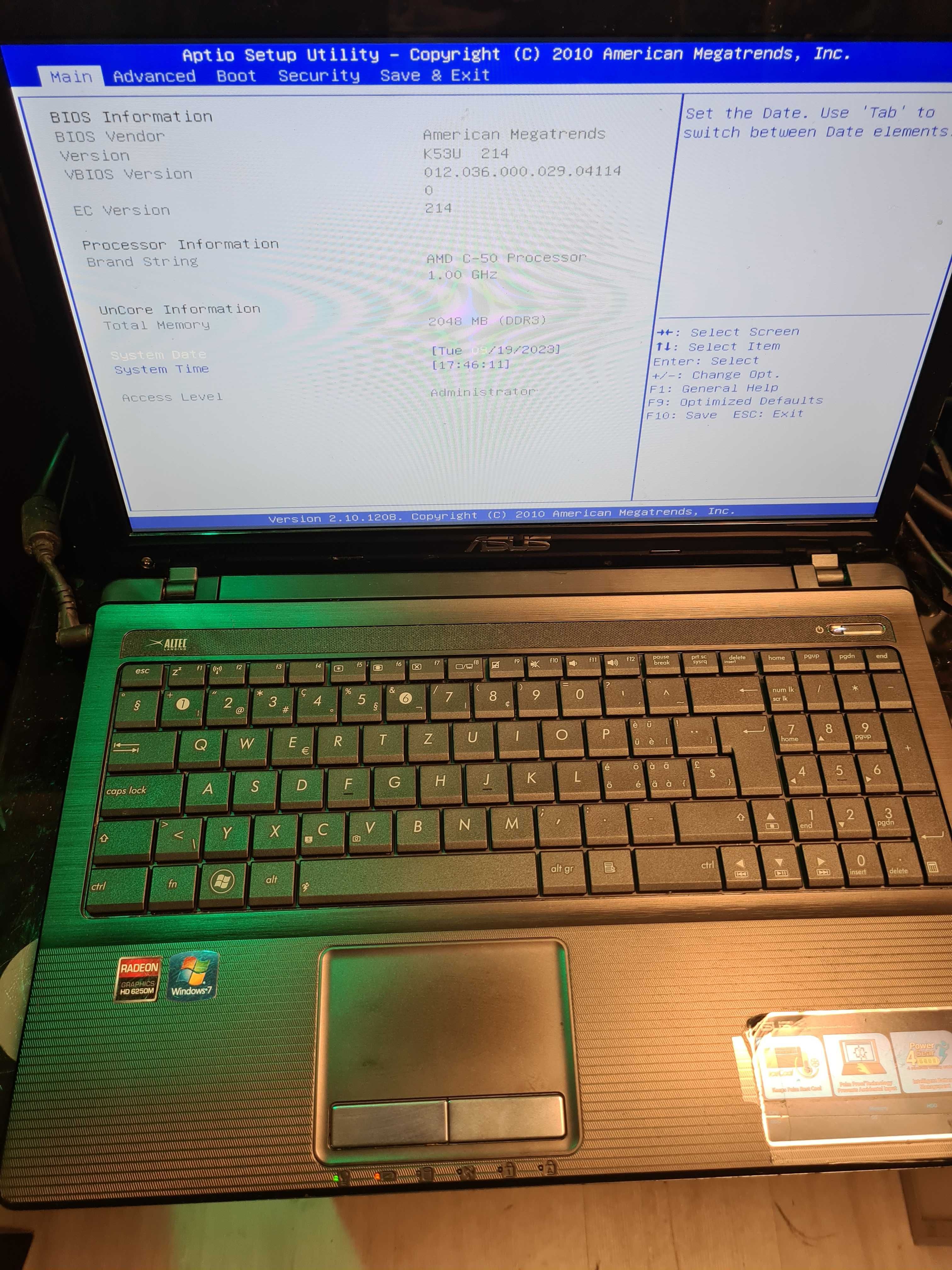 Defect Laptop Asus x53u k53u