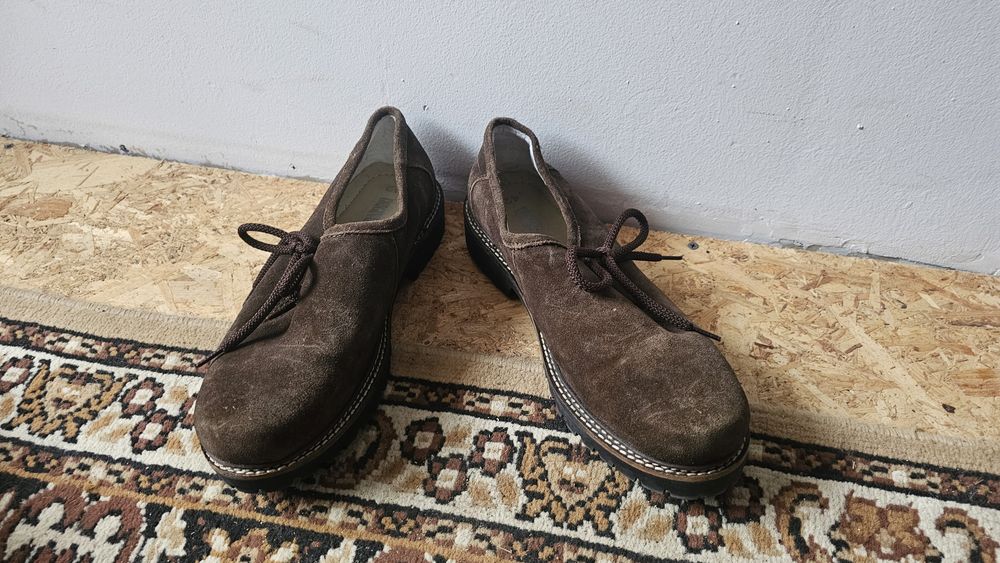 Pantofi eleganti maro piele întoarsă nr 42