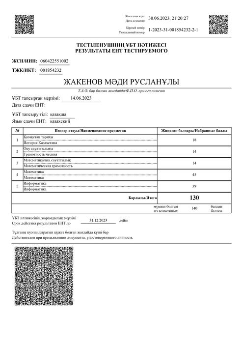 СКИДКА: Информатика ПДФ конспект ҰБТ ЕНТ