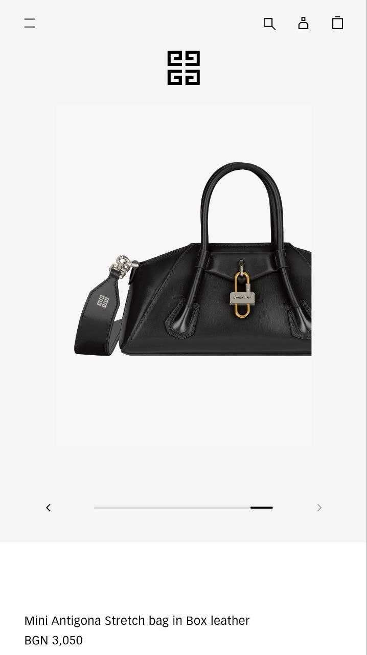 Дамска Чанта GIVENCHY Mini Antigona Stretch leather 100% BB50RHB1NF
