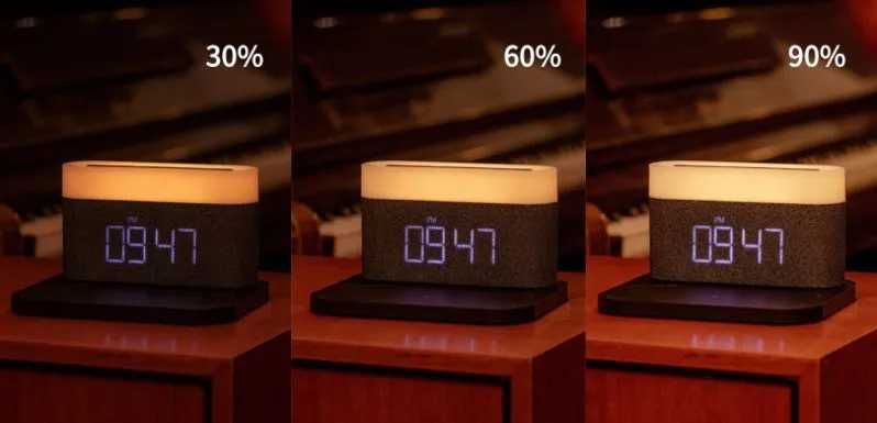 Умный ночник беспроводная зарядка будильник Xiaomi VFZ Led Lamp 3в1