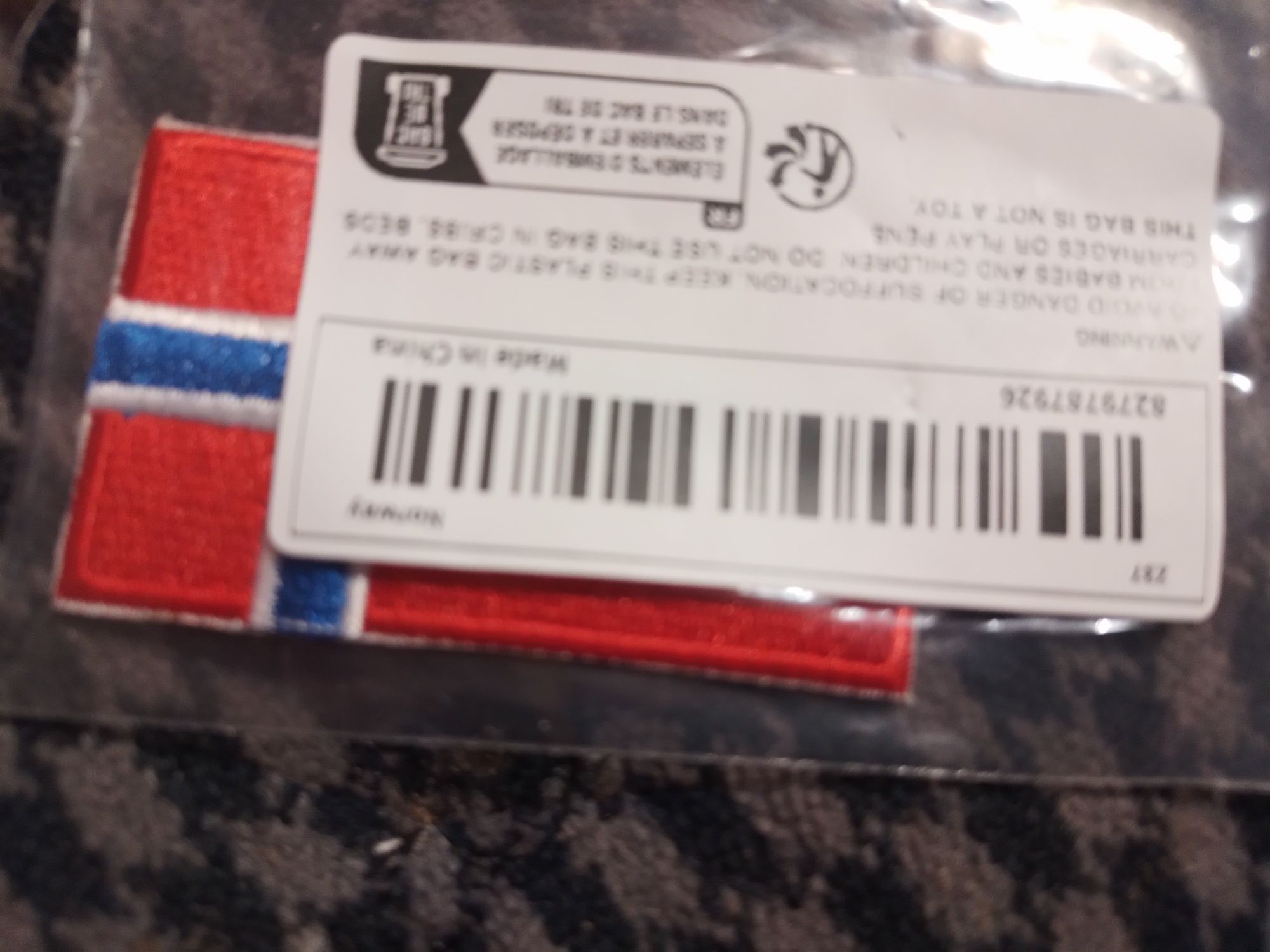 Emblema petic  textil Norvegia