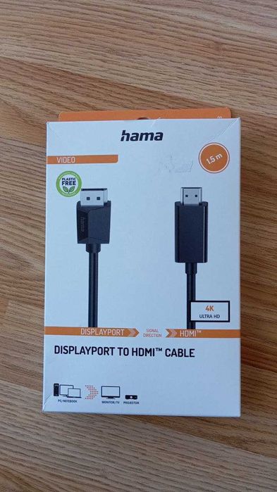 Кабел hama - DisplayPort към HDMI