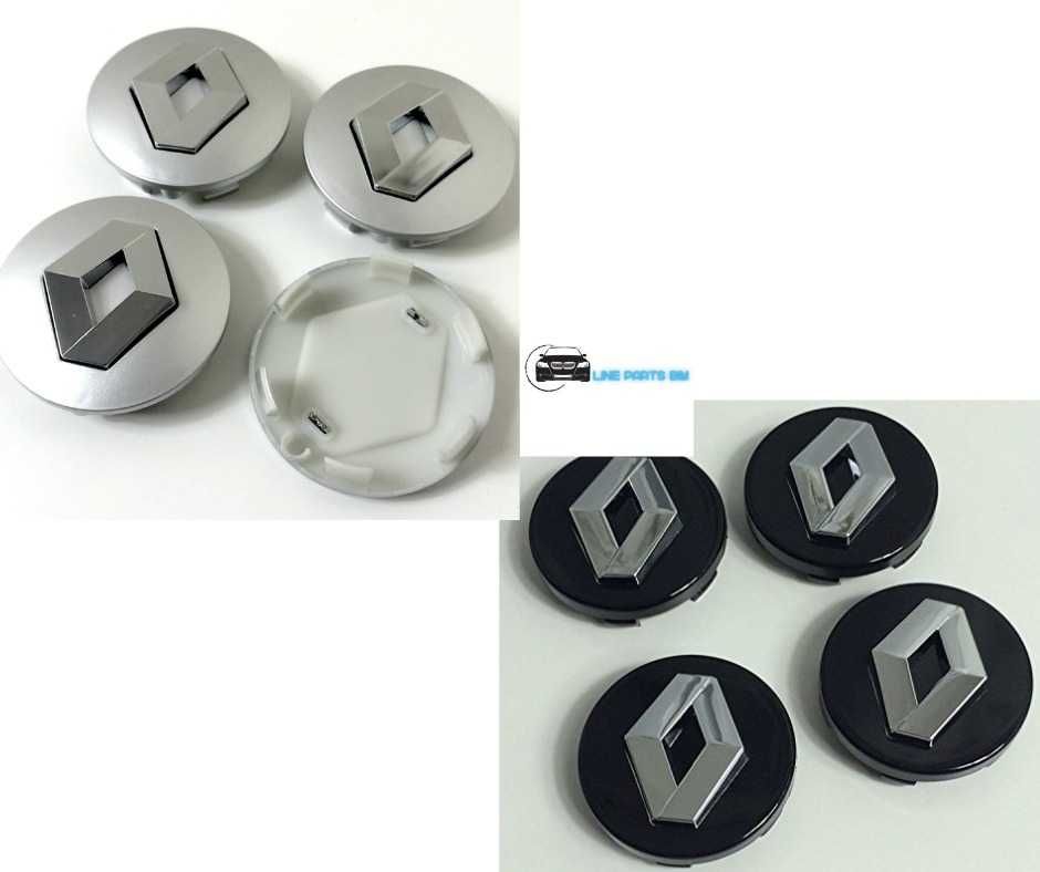 Set 4 Embleme Capace Roti Sigle Jante Aliaj Renault 57MM, 403154214R