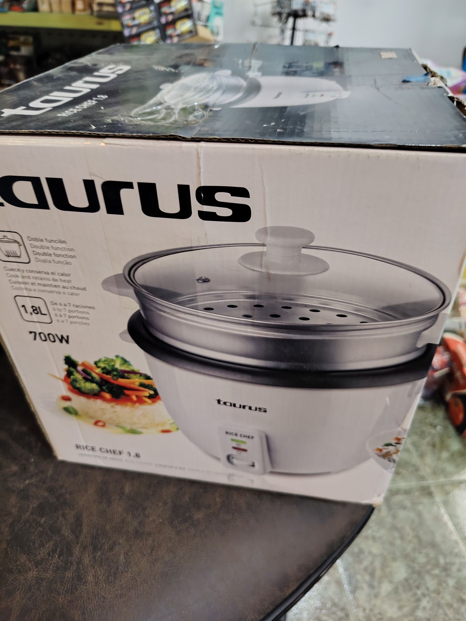 Уред за приготвяне на ориз Taurus Rice Chef, 700W, Готвене на пара, 1