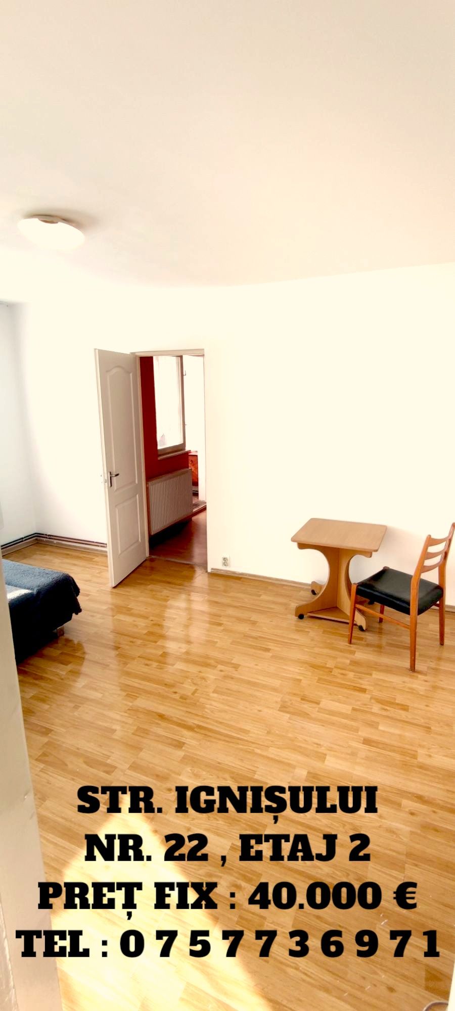 Apartament etaj 2, Ignișului, douã camere