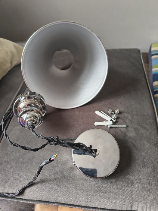 Хромиран абажур Laura Ashley Rufus Pendant