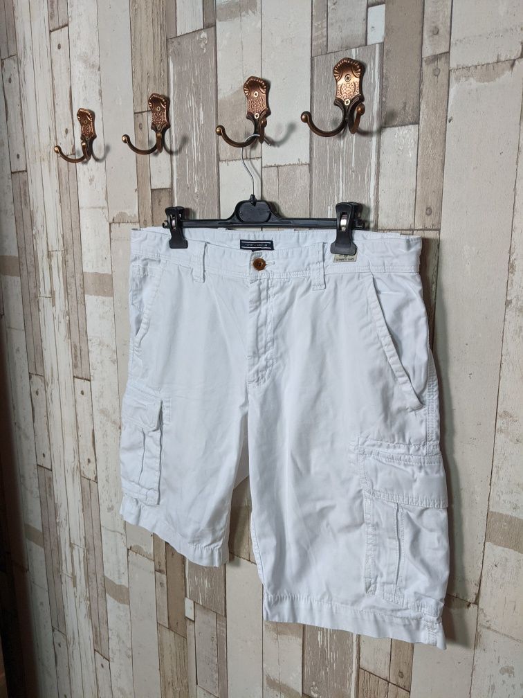 Pantaloni scurti shorts cargo Tommy Hilfiger Organic Cotton albi