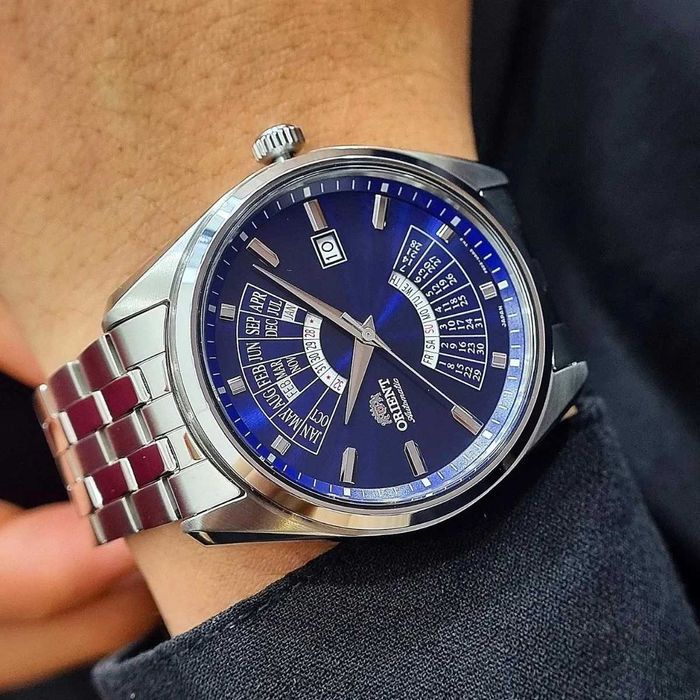 Orient Contemporary Multi Year Calendar Blue RA-BA0003L30B