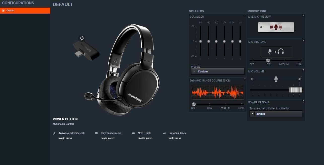 Безжични гейминг слушалки SteelSeries Arctis 1 Wireless