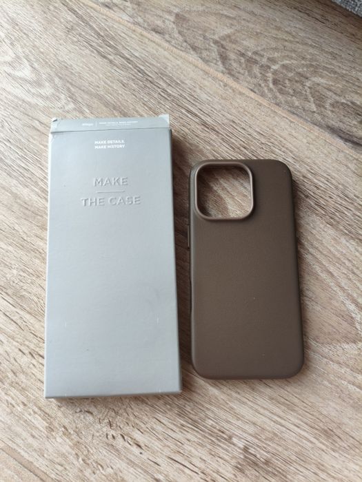 Husă magnetică din piele vegană pentru iPhone 16 Pro, compatibilă MagS