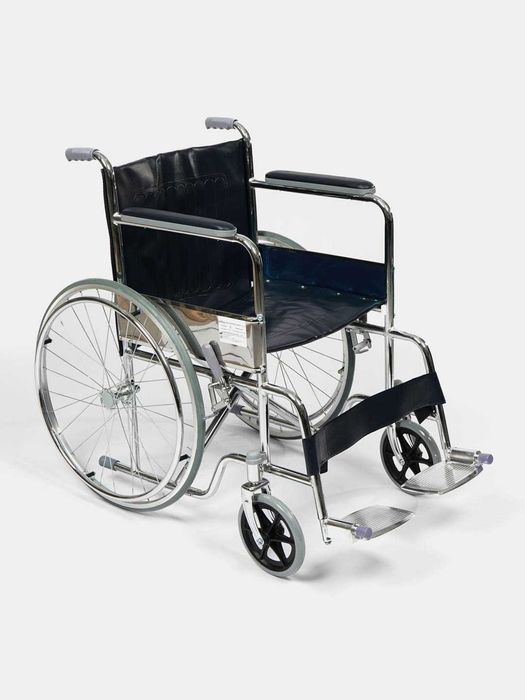 Инвалидная коляска с ручным управлением, твердые колеса