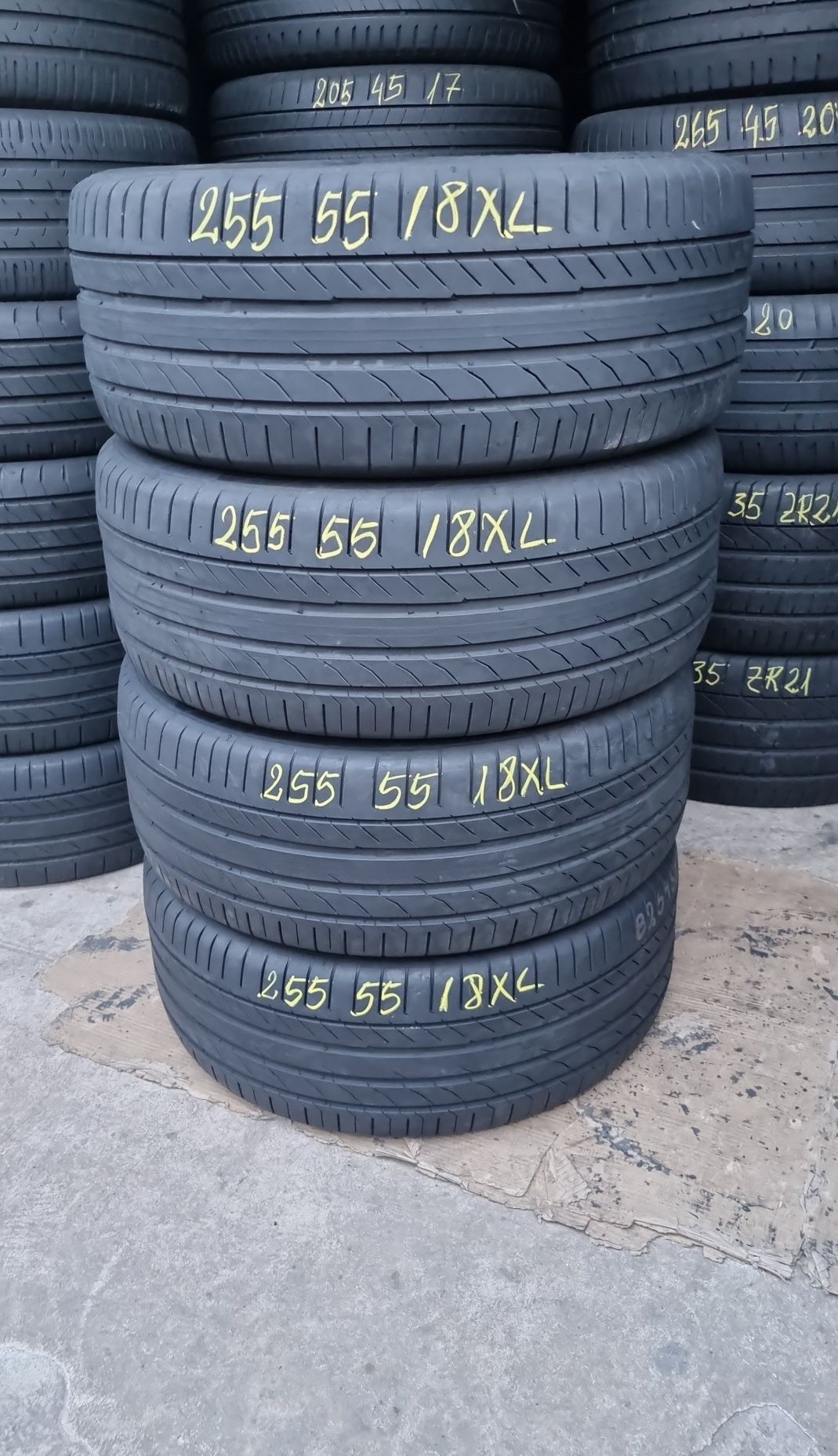 4 Anvelope Vară Continental 255 55 R18XL RUN-FLAT Stare Impecabilă.