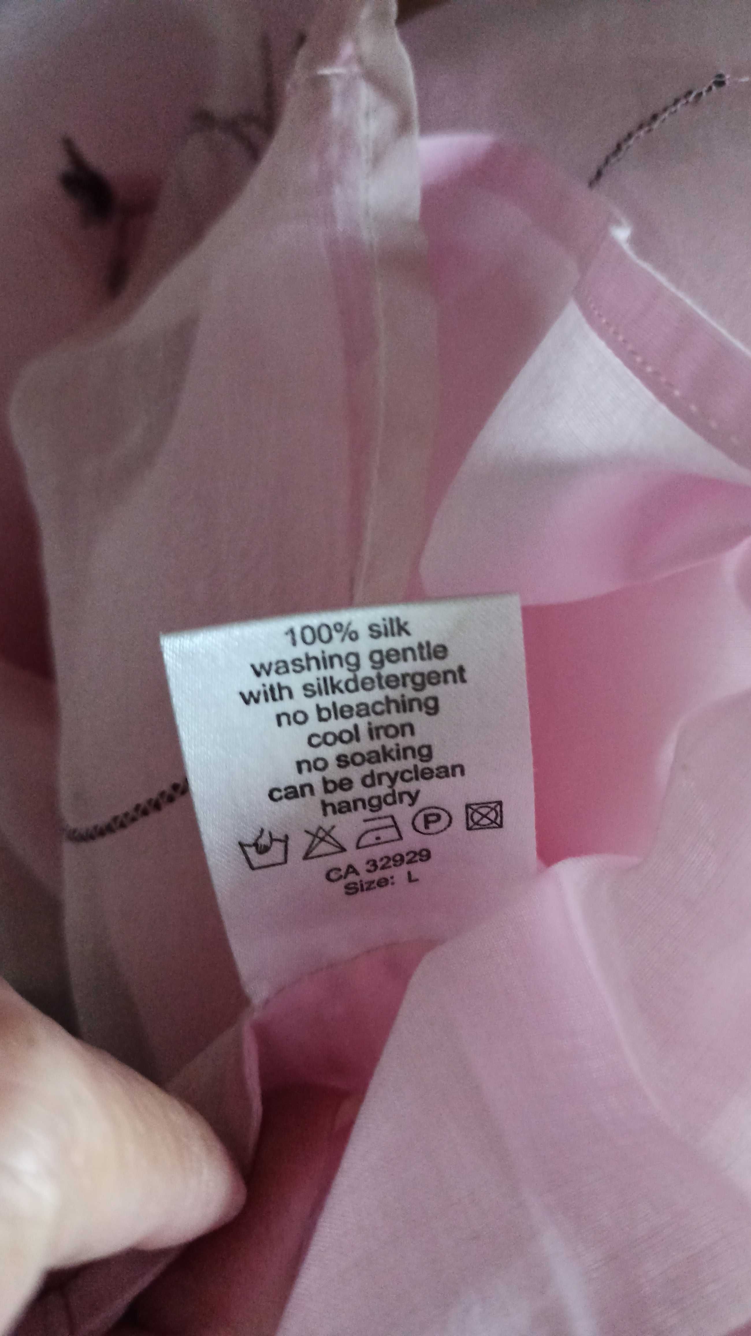 розова блуза - 100% коприна / Pink blouse 100% Silk