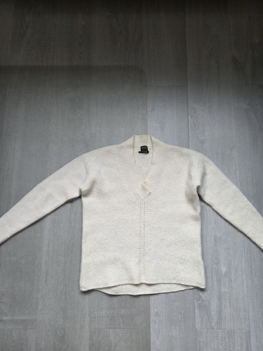 Pulover damă crem, din lana – Whit Alpaca Vessica Premium, mărimea S