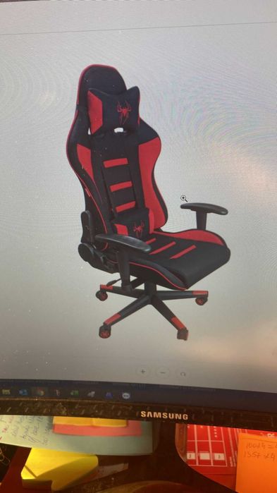 Scaun gamer , culoare rosie , sigilat in cutie