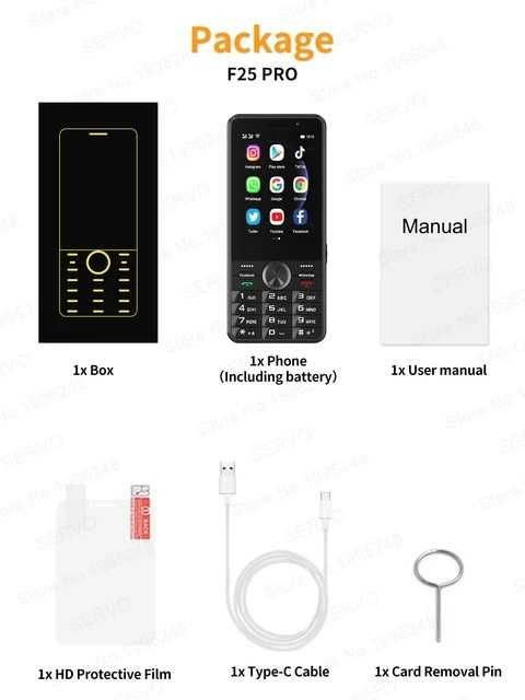 Смарт Телефон Servo F25 Pro – Android , 4G, GPS, с копчета и тъчскрийн