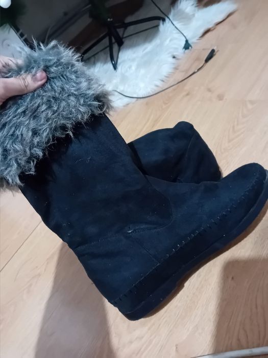 Cizme dama piele întoarsă marimea 40