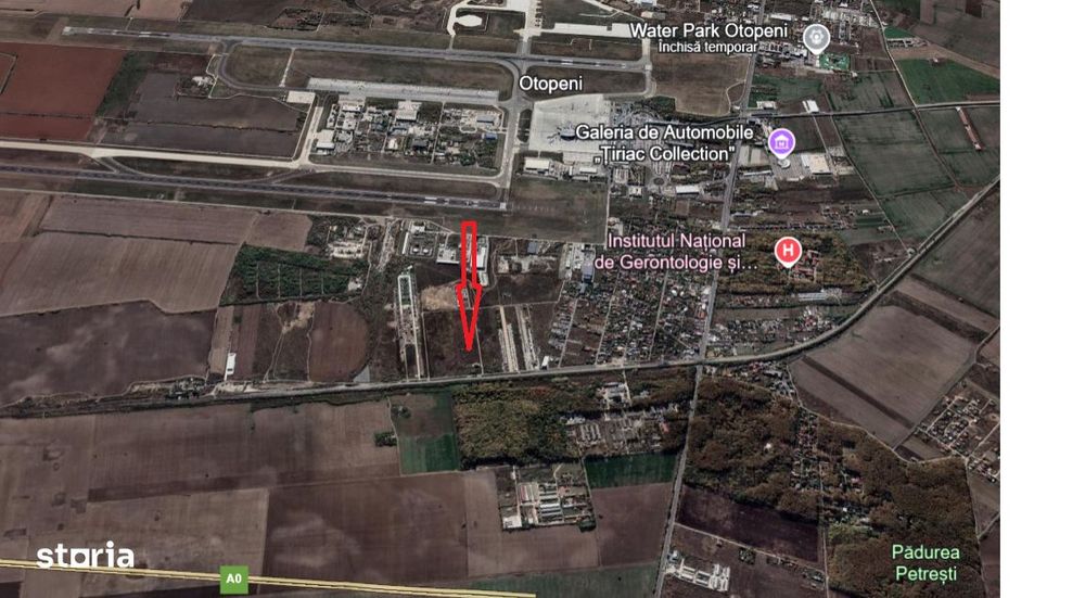 Otopeni-Ferme, teren intravilan 3.415mp, 46.65ml deschidere