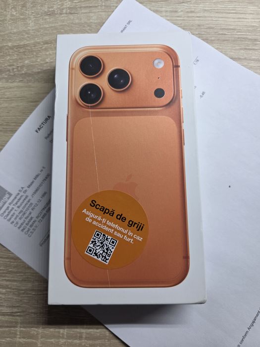 Iphone 17 PRO 256G Orange Sigilat Factura Orange Liber de rețea