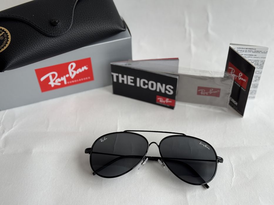 Ochelari de soare Ray Ban R0101S Aviator Reverse Lenny Kravitz Noi
