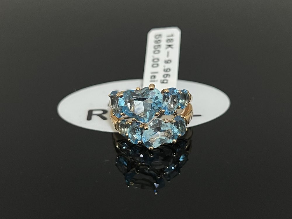Bijuteria Royal CB : Inel dama aur 18k 9,96gr 10 diamante naturale