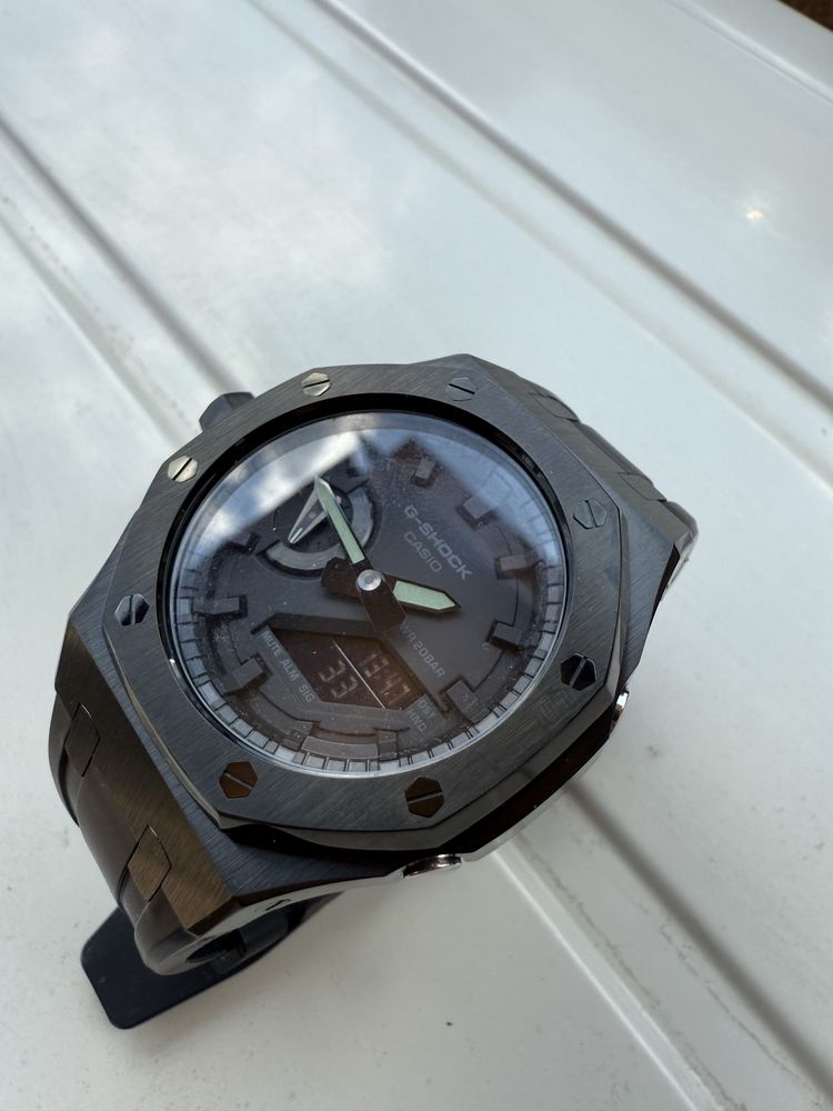 Casio G-shock GA-2100-1A1ER custom kit Casioak