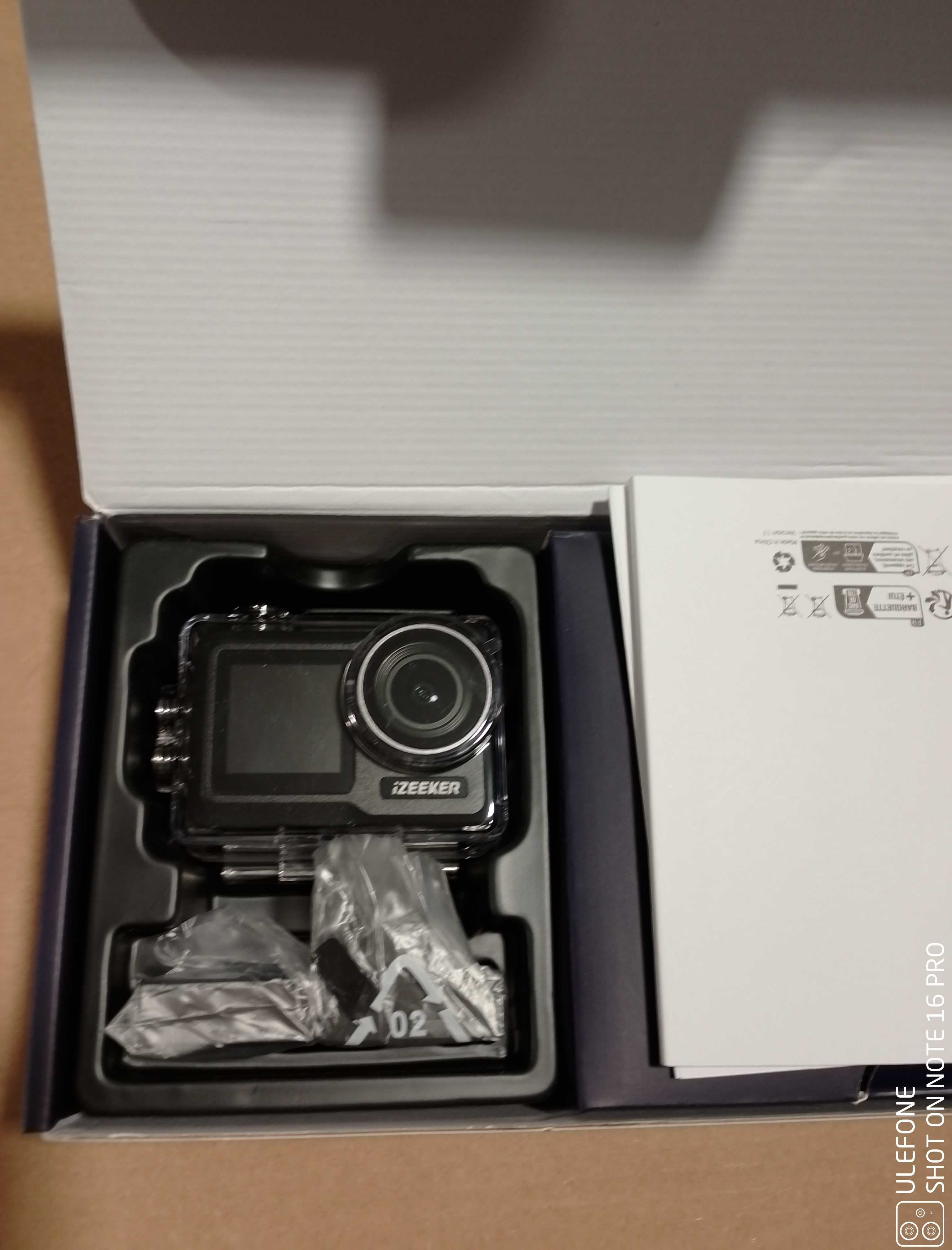Action camera iZeeker ia800 6k 30ps 4k 60fps 24mp Noua