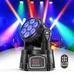 Moving head 7 leduri rgbw NOU SIGILAT
