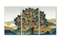 СКИДКА Модульная картина "Дерево" размер 100*180 см ХОЛСТ дизайн дома