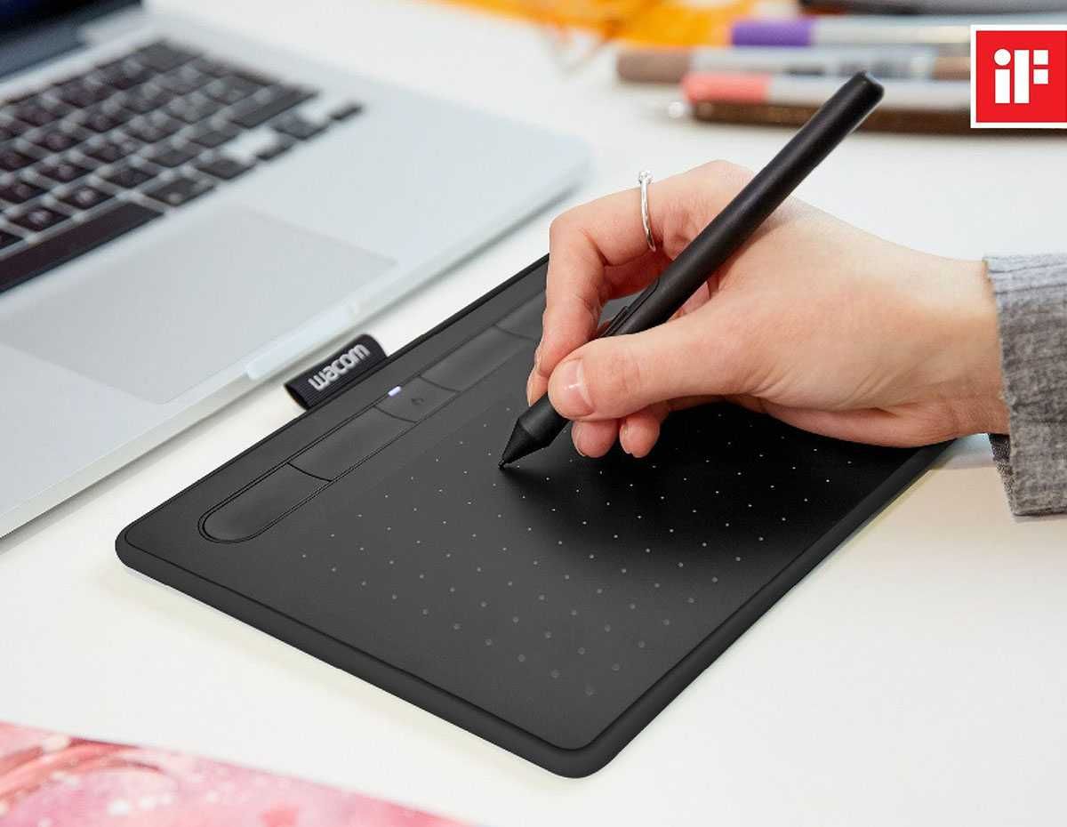 Графический планшет Wacom Intuos S Bluetooth Black (CTL-4100WLK-N)