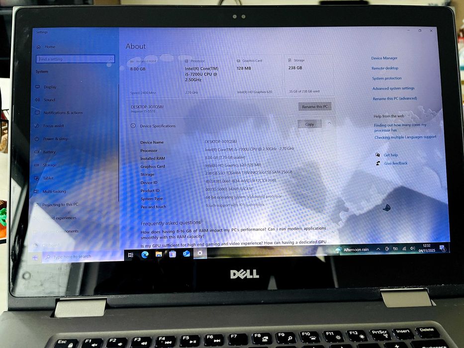 Laptop 2in1 Dell Inspiron 5578 Aspect 8/10 Functionalitate 10/10