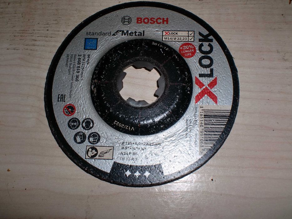 5.Продавам абразивни шайби за шлайфане за ъглошлайф BOSCH-125-6,0-22,