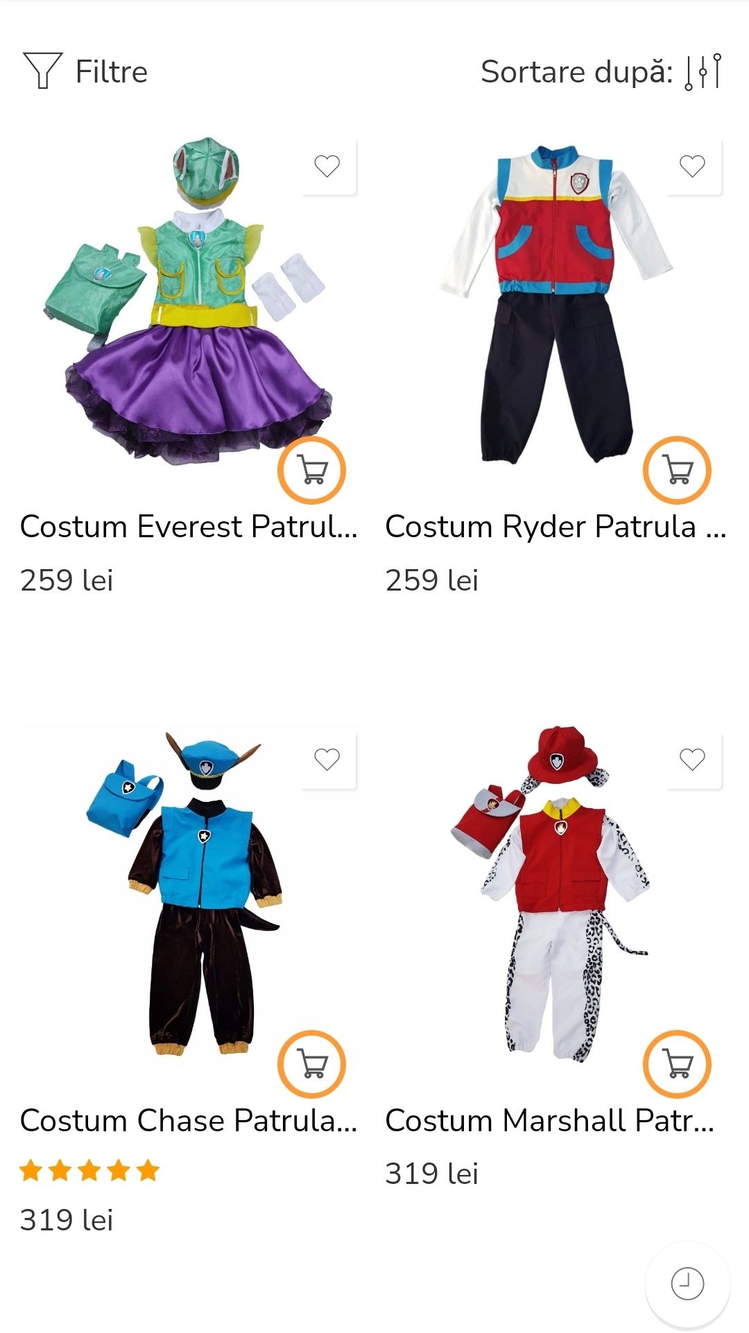 Costum Skye Patrula Catelusilor, nou