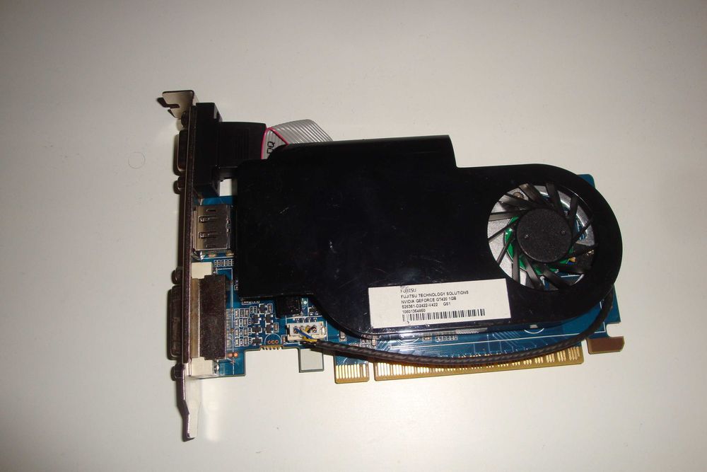 Placa video Nvidia GT 420 1GB VGA DVI HDMI single slot slim card