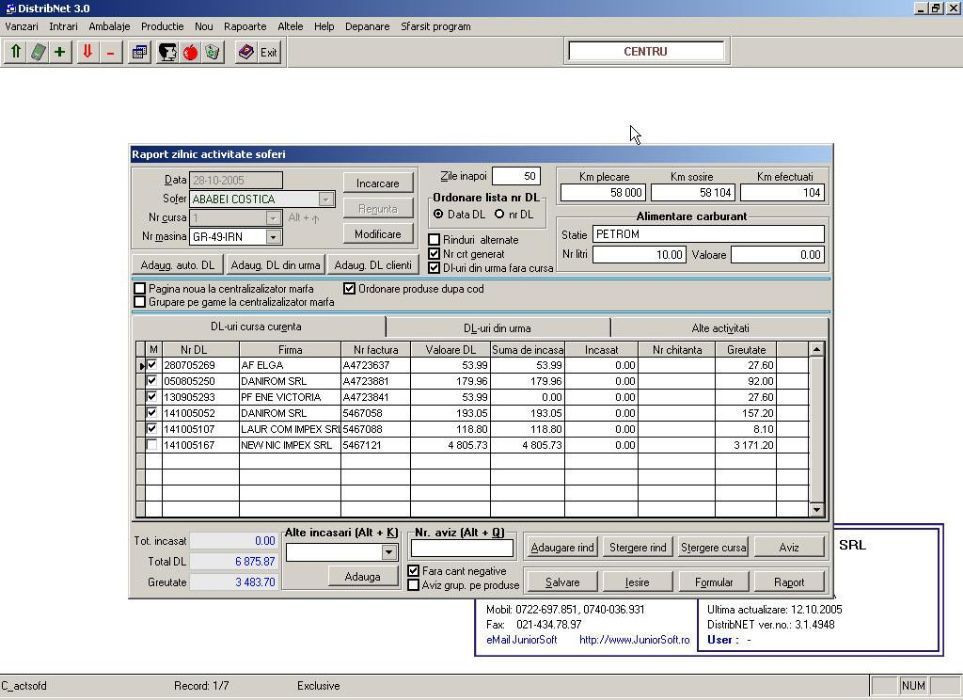 DistribNET 3.1 (program de gestiune-contabilitate) [Software PC]