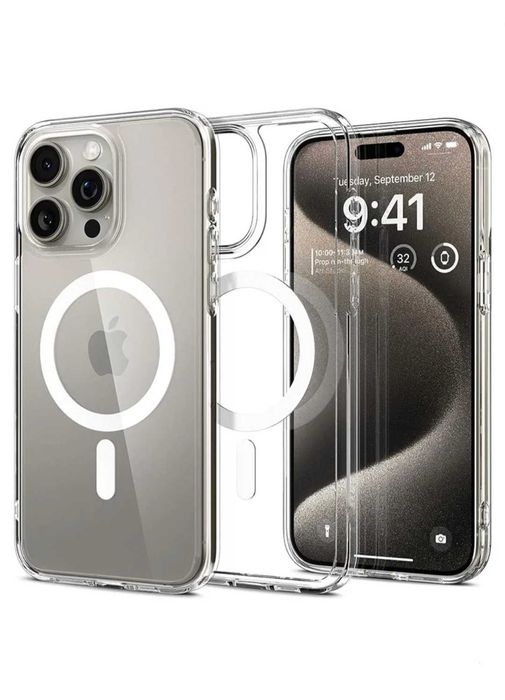 Set - Folie de Sticla + Husa MagSafe iPhone 12 13 14 15 16 17 Pro Max