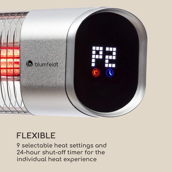 Dark Wave, Инфрачервен нагревател, 2000W, позлатена въглеродна тръба