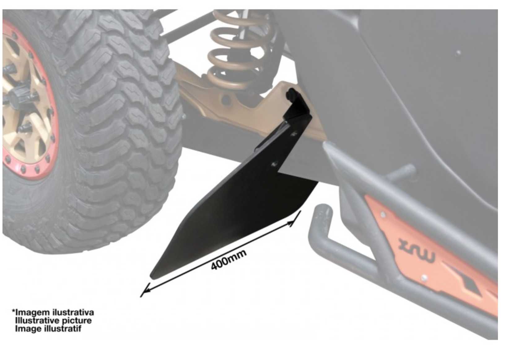 Задни долни калобрани и защита за джанти за  Can-Am Maverick X3