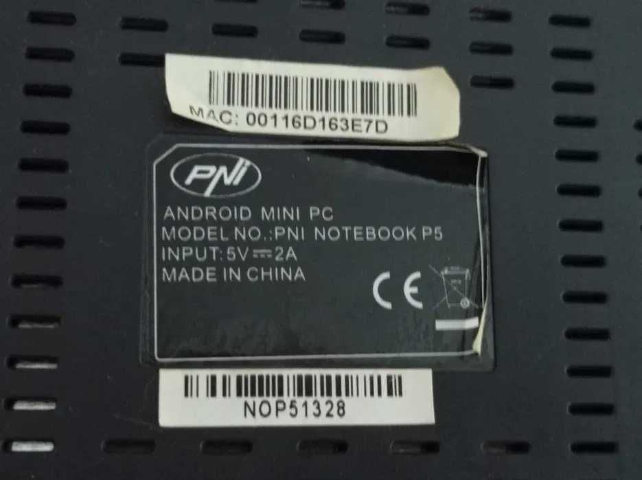 Mini PC  Notebook P5 cu android cu telecomanda