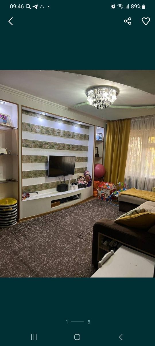 1в2.2.4 продаётся своя с ремонтом частично с мебелью