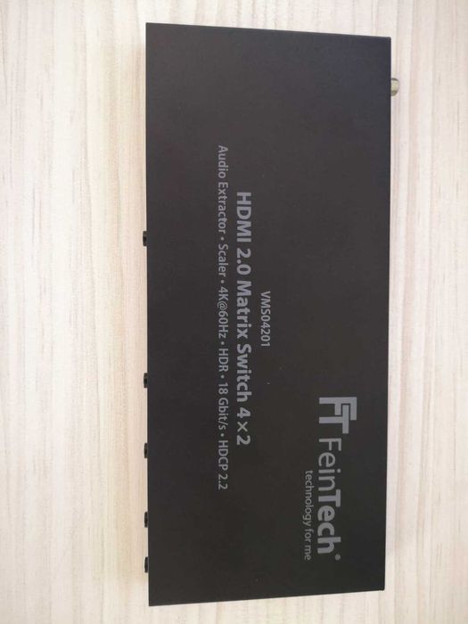FEINTECH VMS04201 HDMI 2.0 Matrix 4x2 cu ARC și extractor audio- NOU