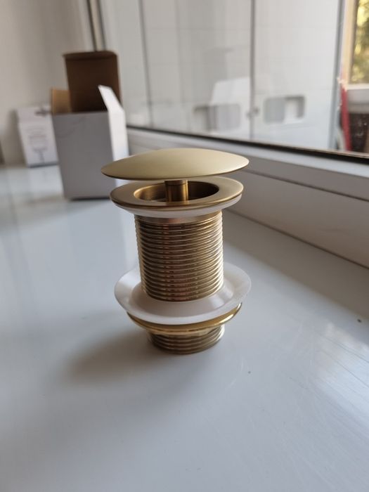 Ventil push up gold brushed,alb,negru mat