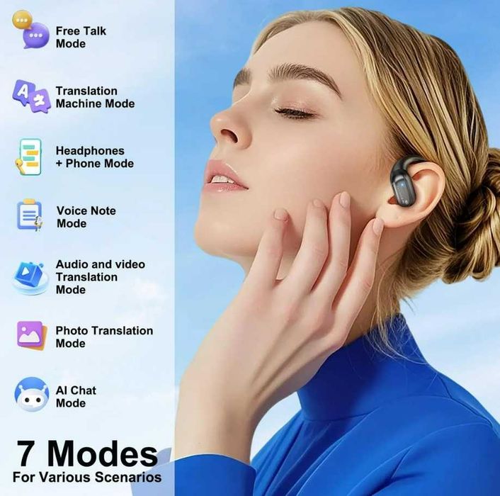 Căști cu traducere AI