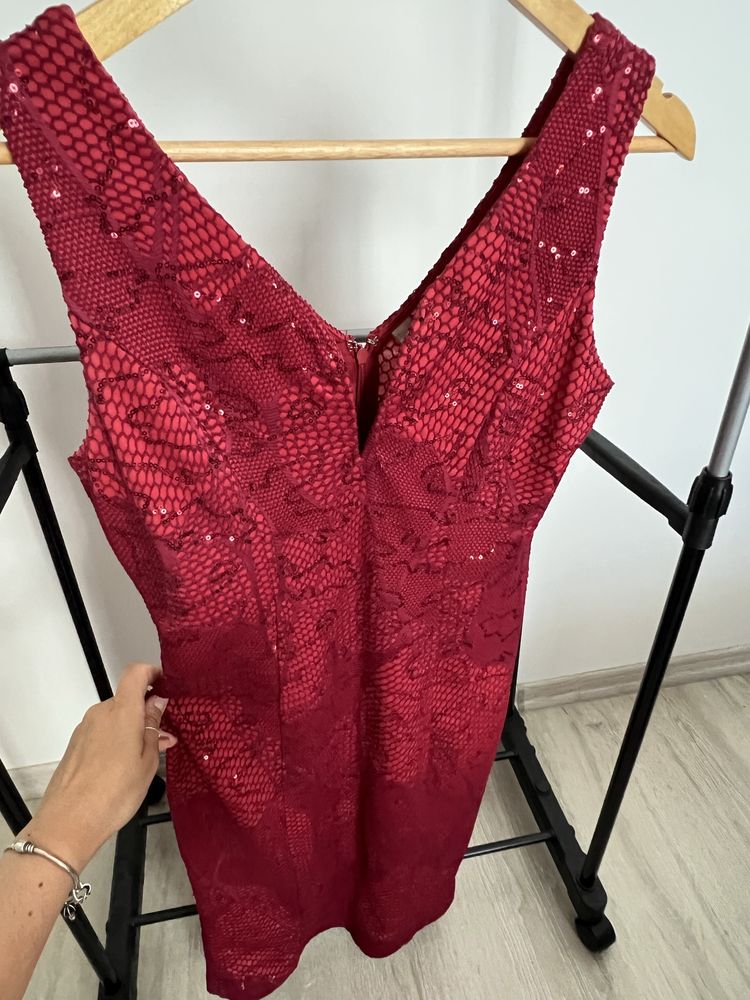 Rochie ocazie midi cu paiete 38
