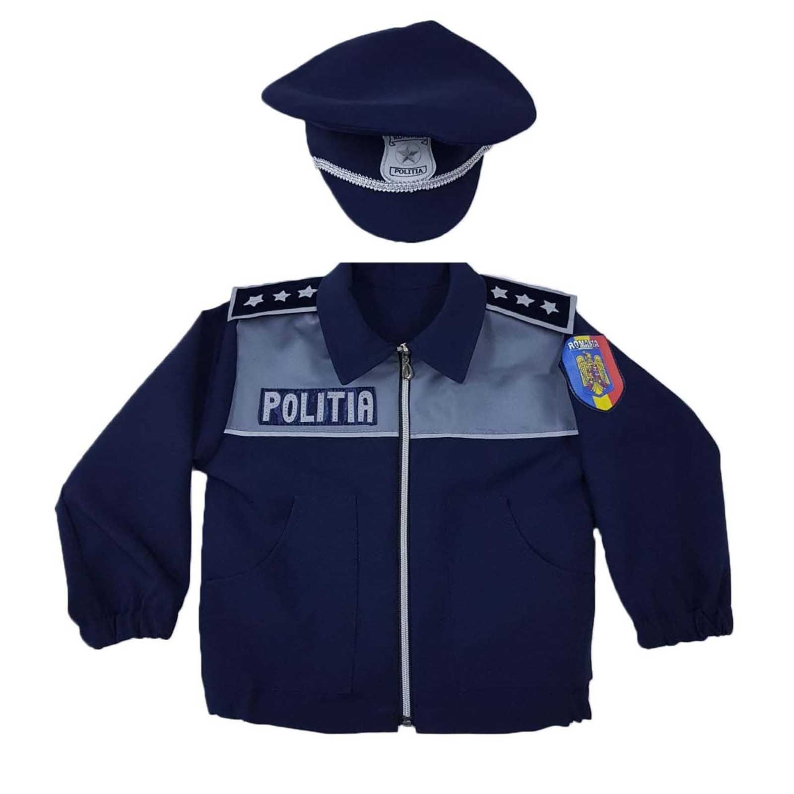 Set bluzon si costum politist standard - noi, masuri 2-8 ani