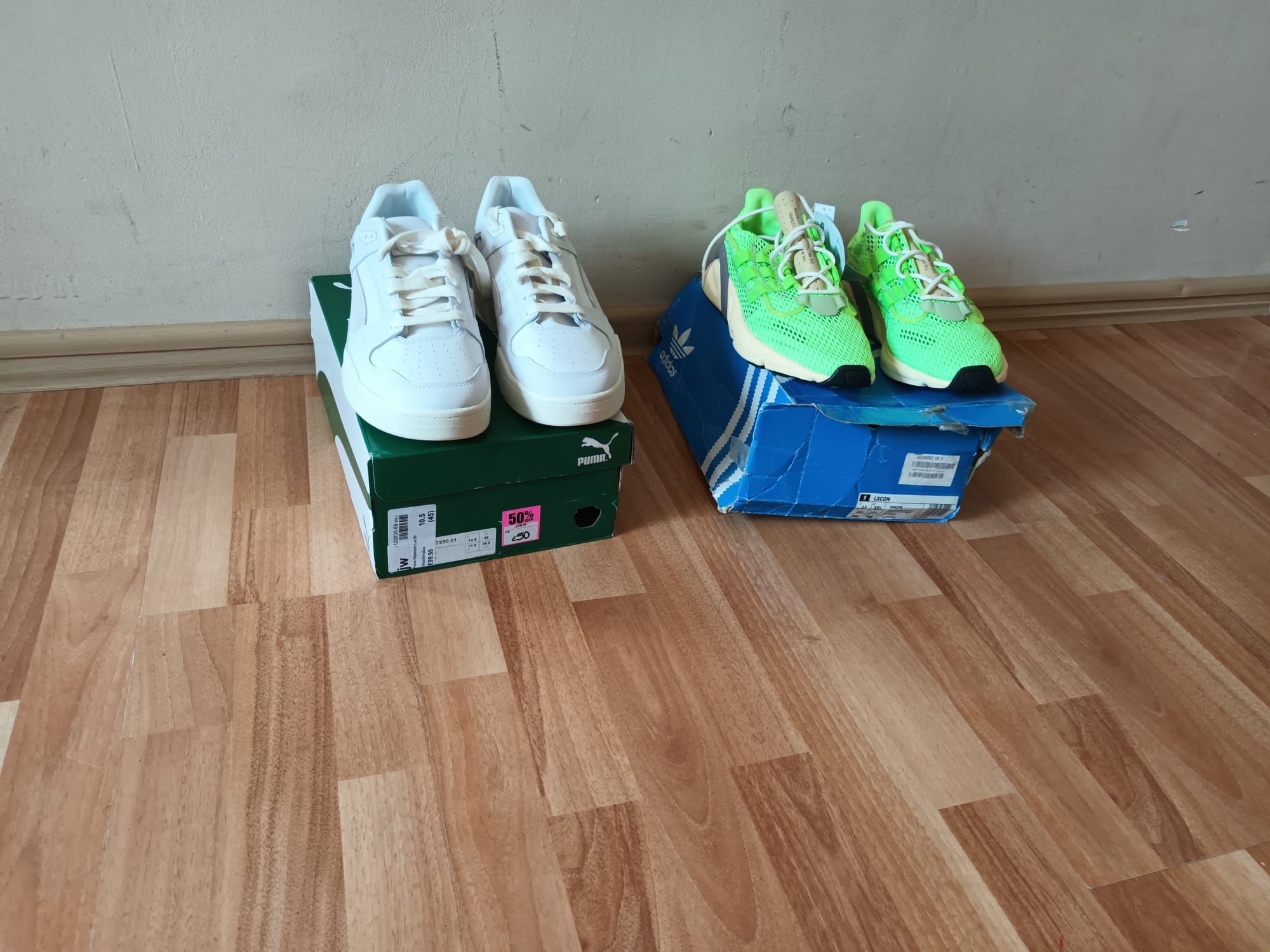Маратонки на Adidas и Puma