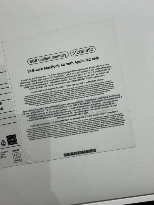 Лаптоп Apple MacBook Air 13